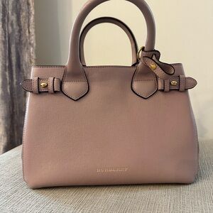 Burberry Mauve Leather Satchel
